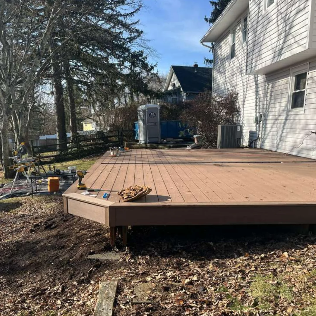 New composite deck under construction